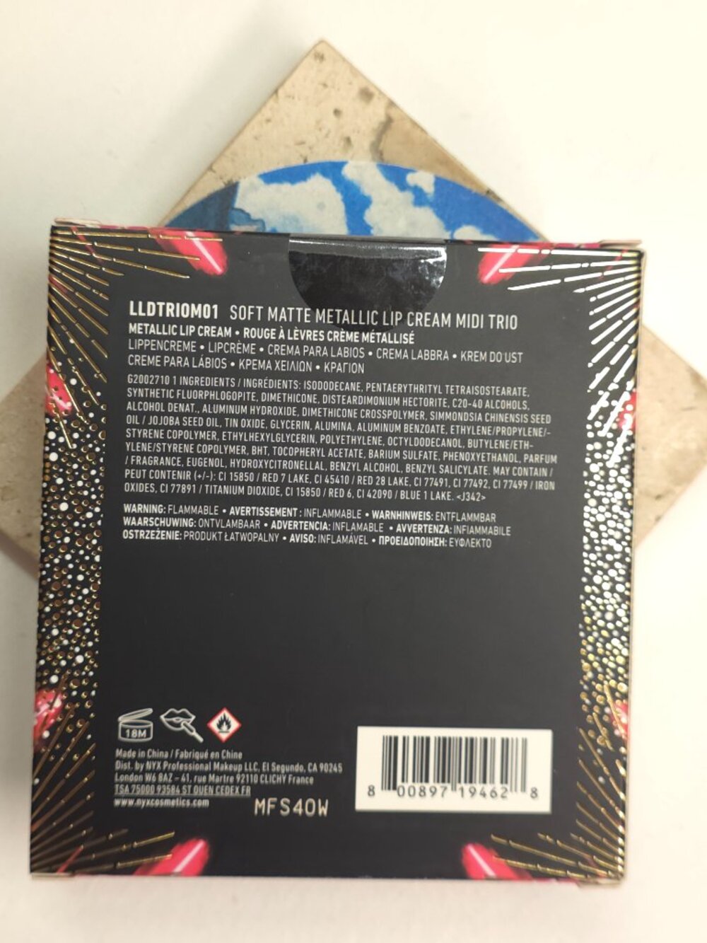 NYX Soft Matte Metallic Lip Cream Trio - LLDTRIOM01 - Picture 4 of 7